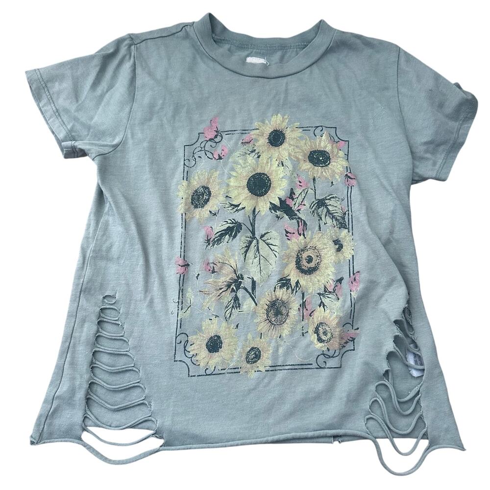 buckle modish rebel sunflower tee girls medium
